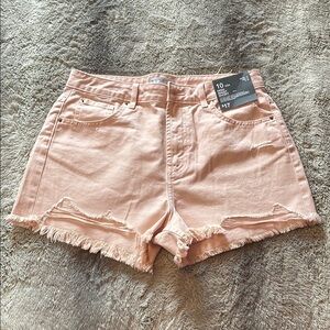 Women's Pink Distressed Denim Shorts 🌸